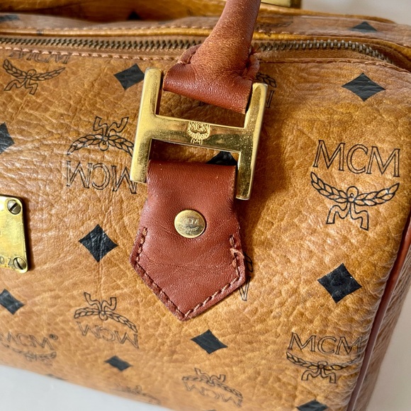 MCM Boston Vintage leather satchel bag - Picture 7 of 7